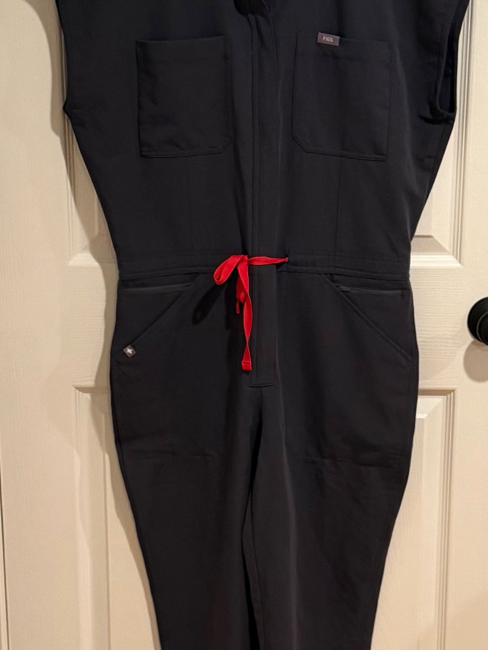 FIGS Womens Charcoal Rafaela Jumpsuit